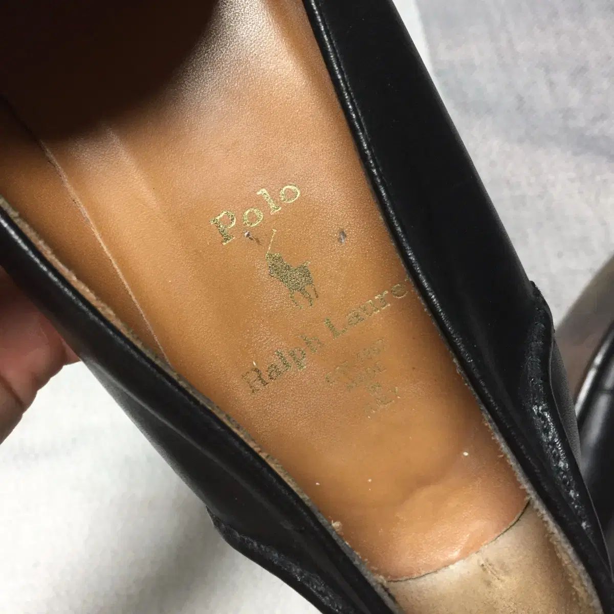 POLO ラルフローレンペニー ローファー Alston バーニッシュド レザー ペニー ローファー（ローファー）｜POLO