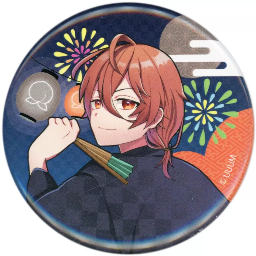 中古】バッジ・ピンズ うり 缶バッジ 「真夏の桃祭り ～カラフルピーチ