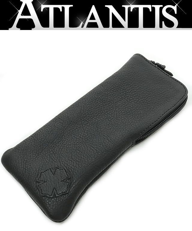 CHROME HEARTS 銀座店 クロムハーツ アイウェアケース ダガージップ クロスパッチ ソフトケース 眼鏡ケース 黒 99227