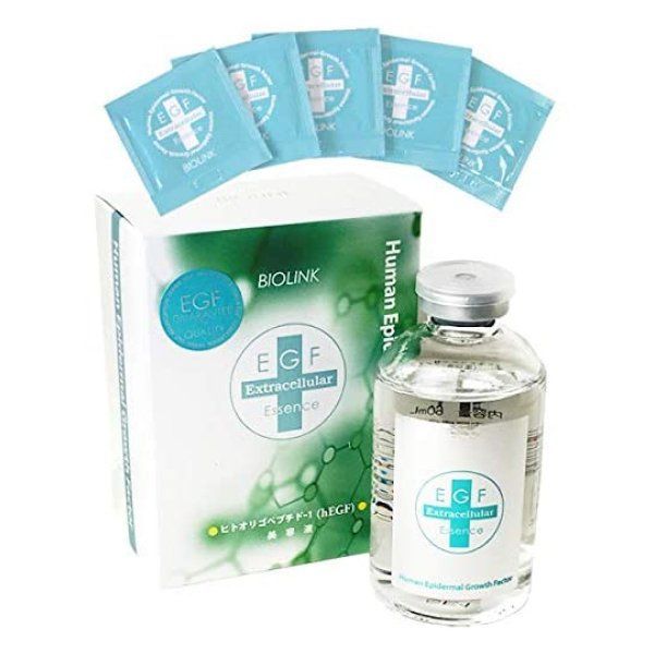 EGF スキンケア 60ml＋分包5枚付きセット BIOLINK 美容液 EGFエクストラエッセンス バイオリンク ヒトオリゴペプチド ヒアルロン酸 コラーゲン クエン酸 エイジングケア 透明感