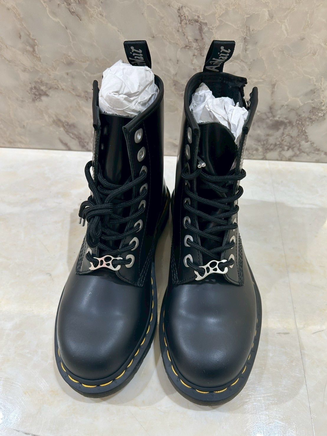 ドクターマーチン|Dr.Martens 8ホールレースアップブーツ ブラック サイズ36