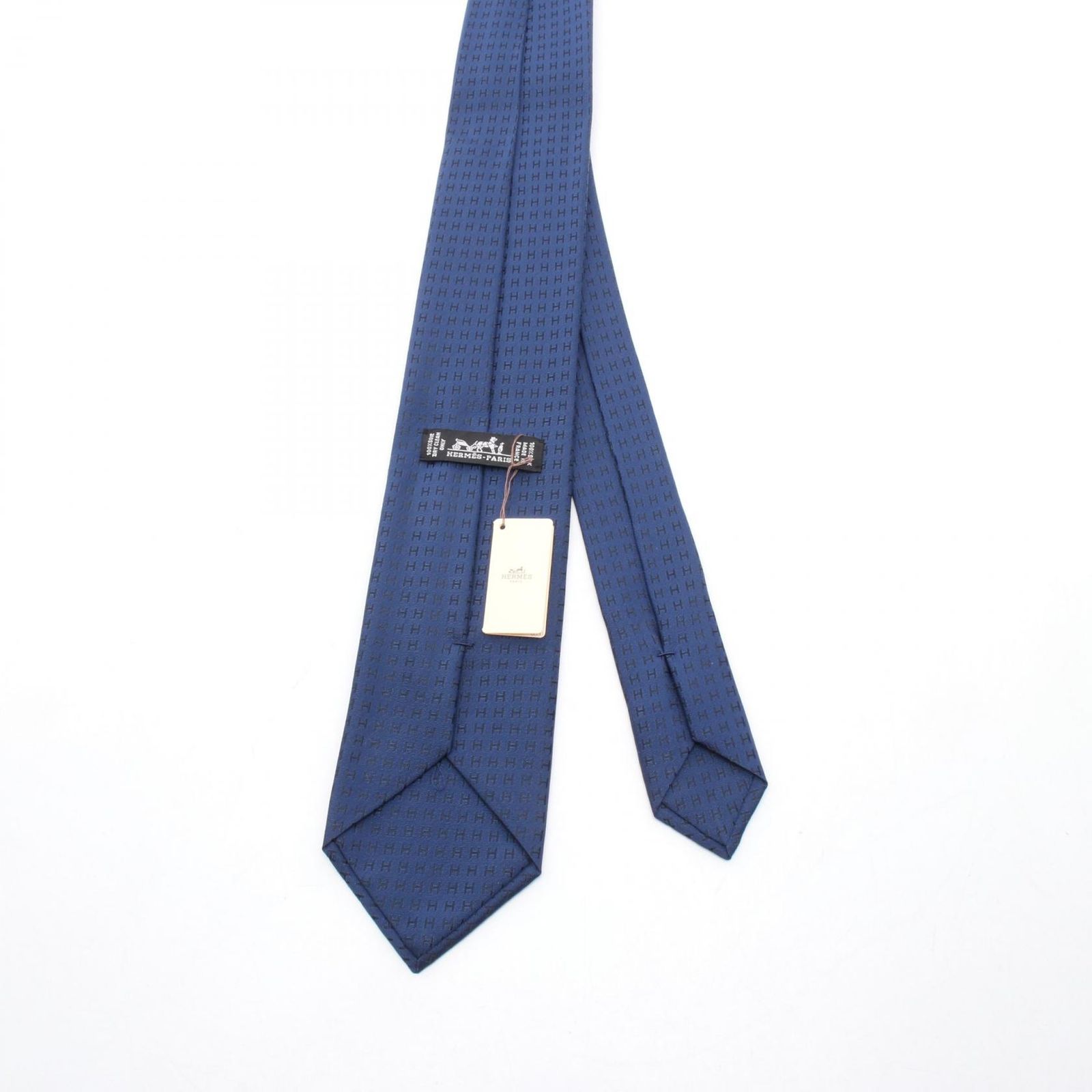 エルメス HERMES ネクタイ Hロゴ シルク ネクタイ メンズ 未使用