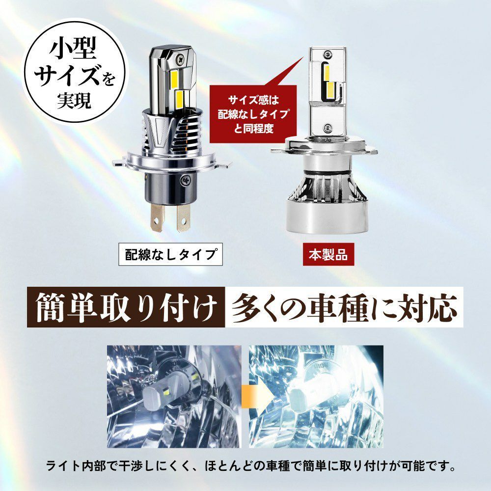 HID屋　Mシリーズ　ベッドライト　ヘッドランプ　爆光　LED Amazon | HID屋 H7 LED バイク オートバイ ヘッドライト 49600cd