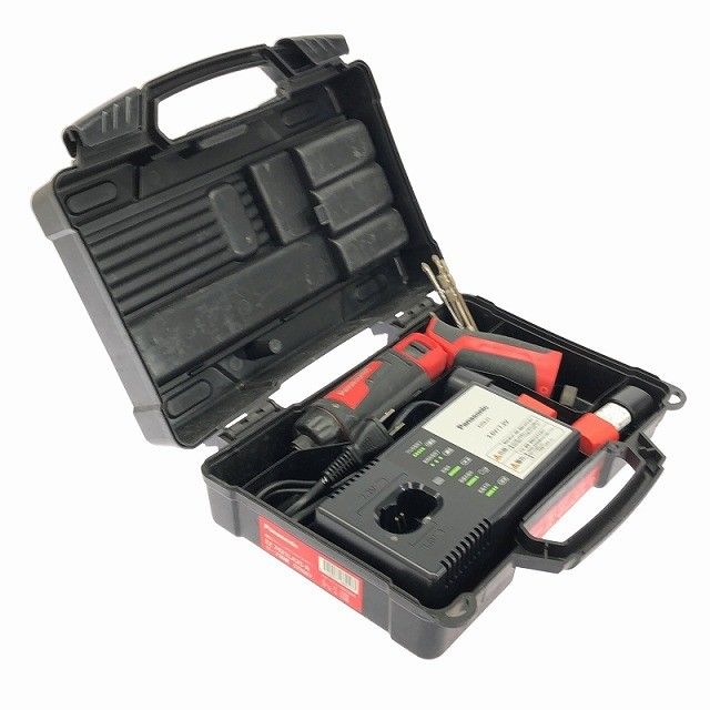 品 Panasonic パナソニック 7.2V 充電スティックドリルドライバー EZ7421LA2S-R 赤 バッテリー2個 1.5Ah 充電器 ケース117584