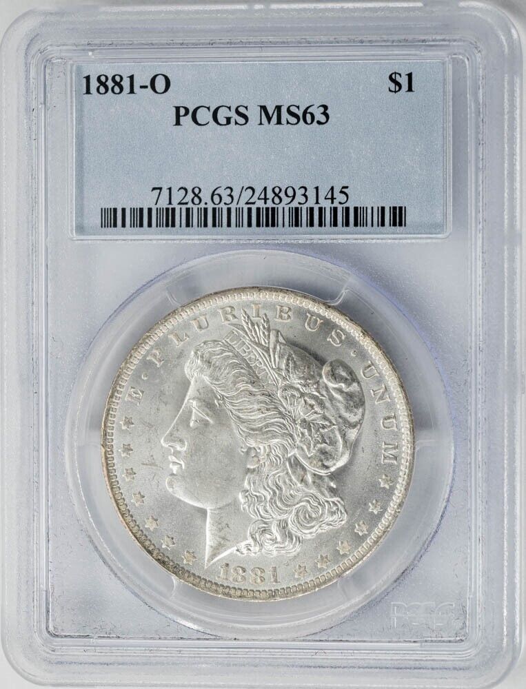 1881-O Morgan Silver Dollar $ MS63 PCGS 949766-8