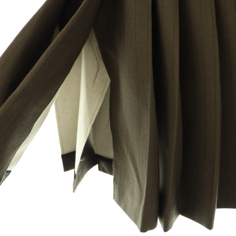サカイ sacai Chalk Stripe Skirt スカート ロング 0 カーキ