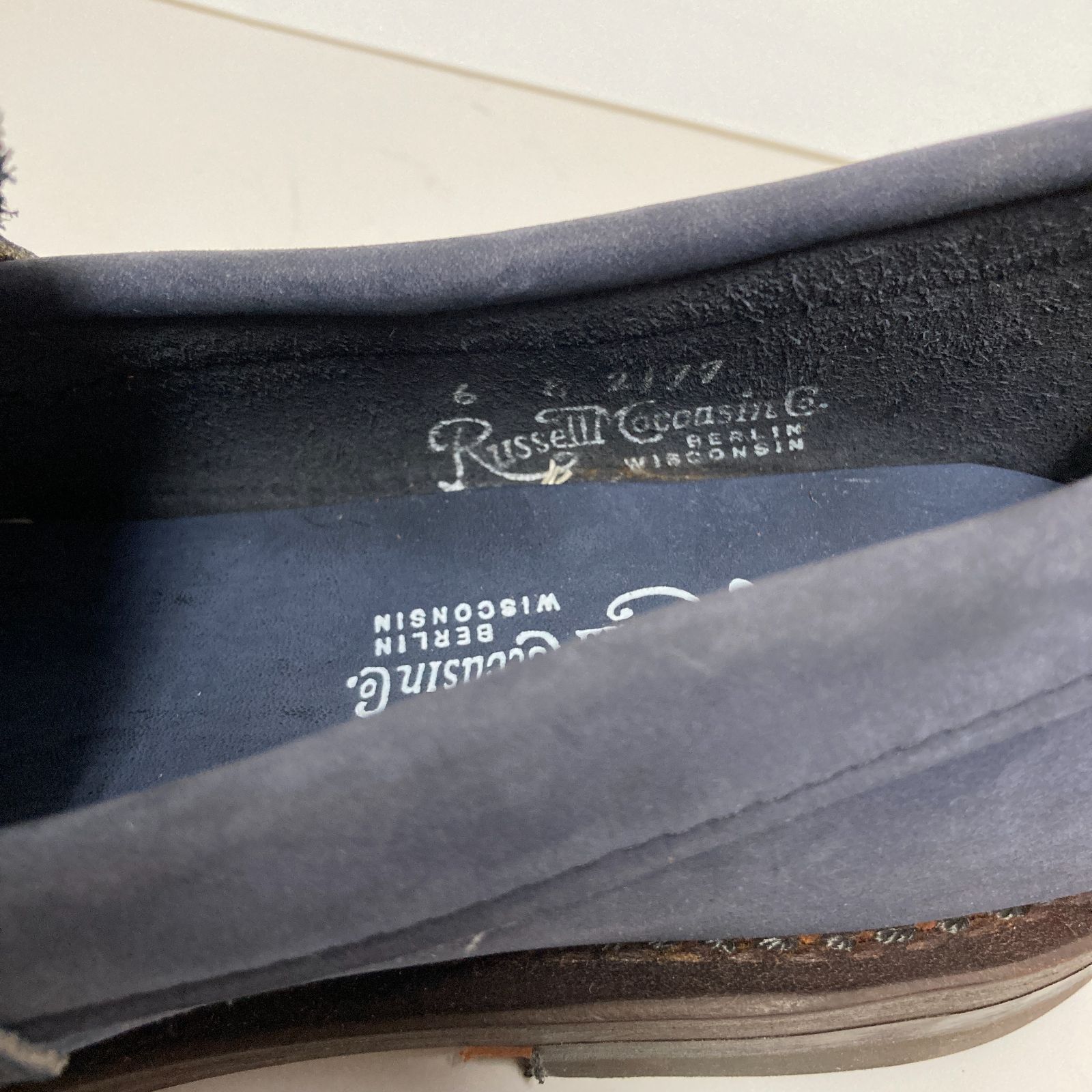 Russell Moccasin/ラッセルモカシン】スエードペニーローファー