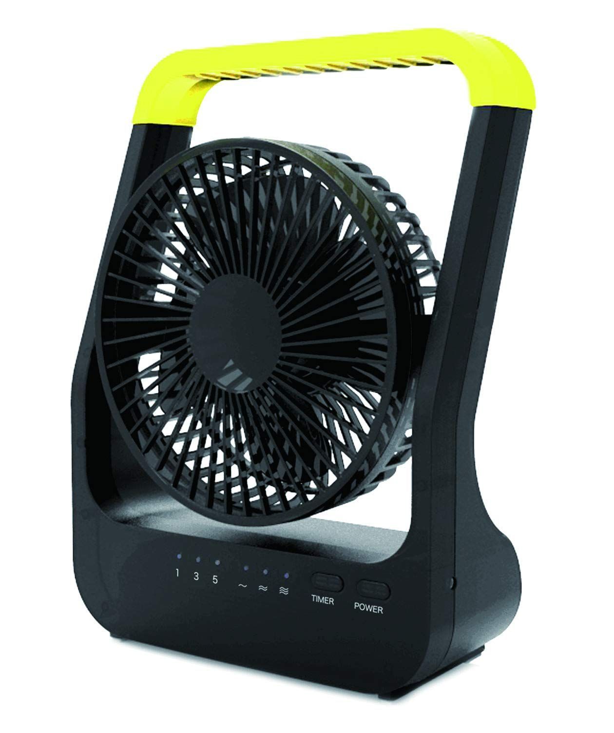 【人気商品】上下角度調節 3WAY電源 風量調節3段階 アウトドア] u0026 切タイマー搭載 ホーム ブラック [どこでもFAN 小型 SF-DF35 卓上扇風機 BK トップランド