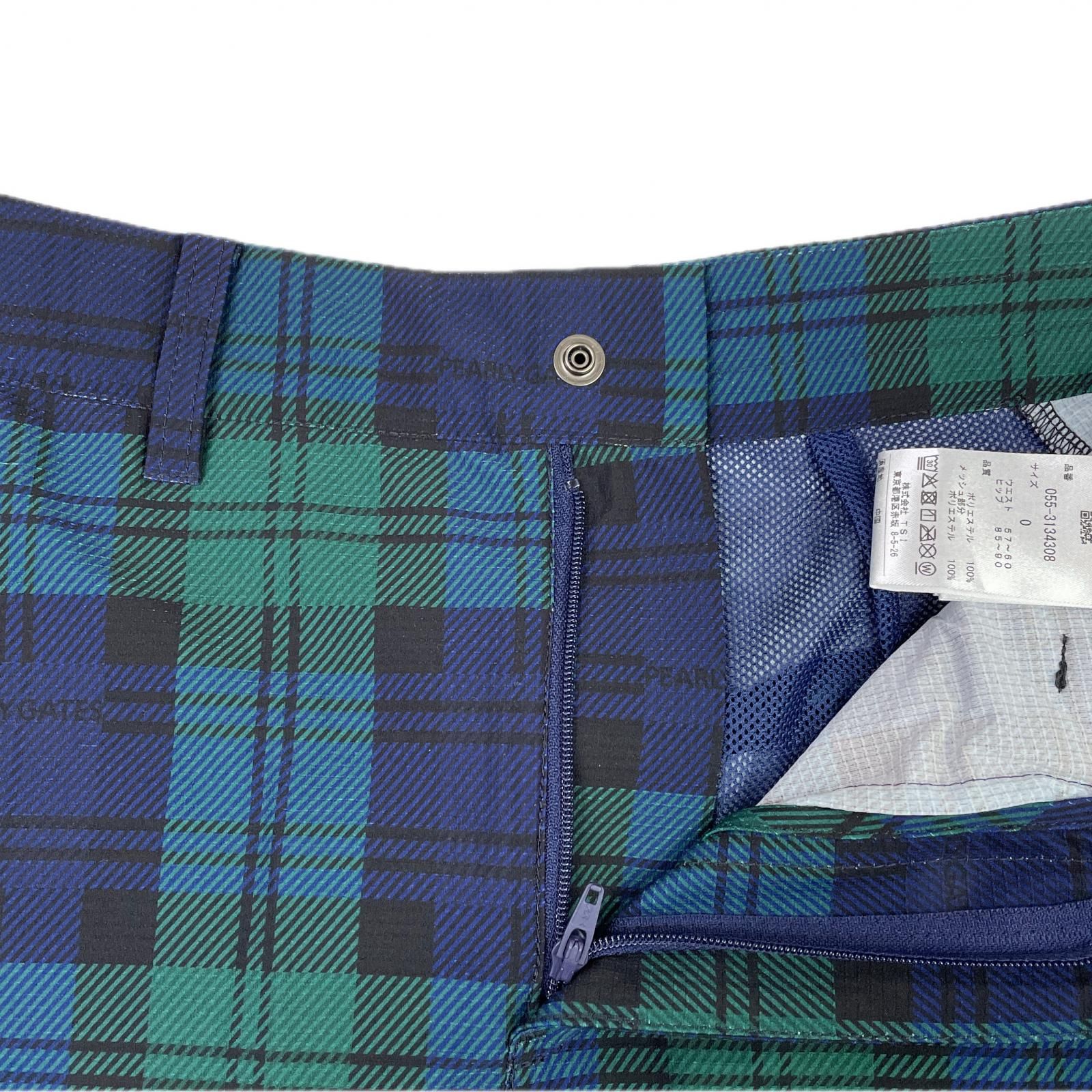 PEARLY GATES パーリーゲイツ 青 チェック スカート サイズ0 PEARLY GATES パーリーゲイツ 青 チェック スカート サイズ0