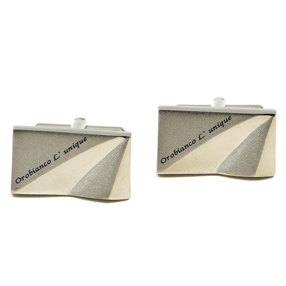 オロビアンコ ルニーク カフリンクス カフス メンズ シルバー Orobianco L&rsquo;unique Cuffs OLC107A
