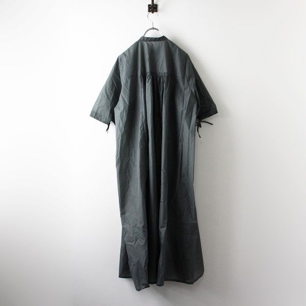 nagonstans ナイロンマイクロリップギャザードレス　ワンピース nagonstans ナゴンスタンス マイクロリップ ギャザー dress