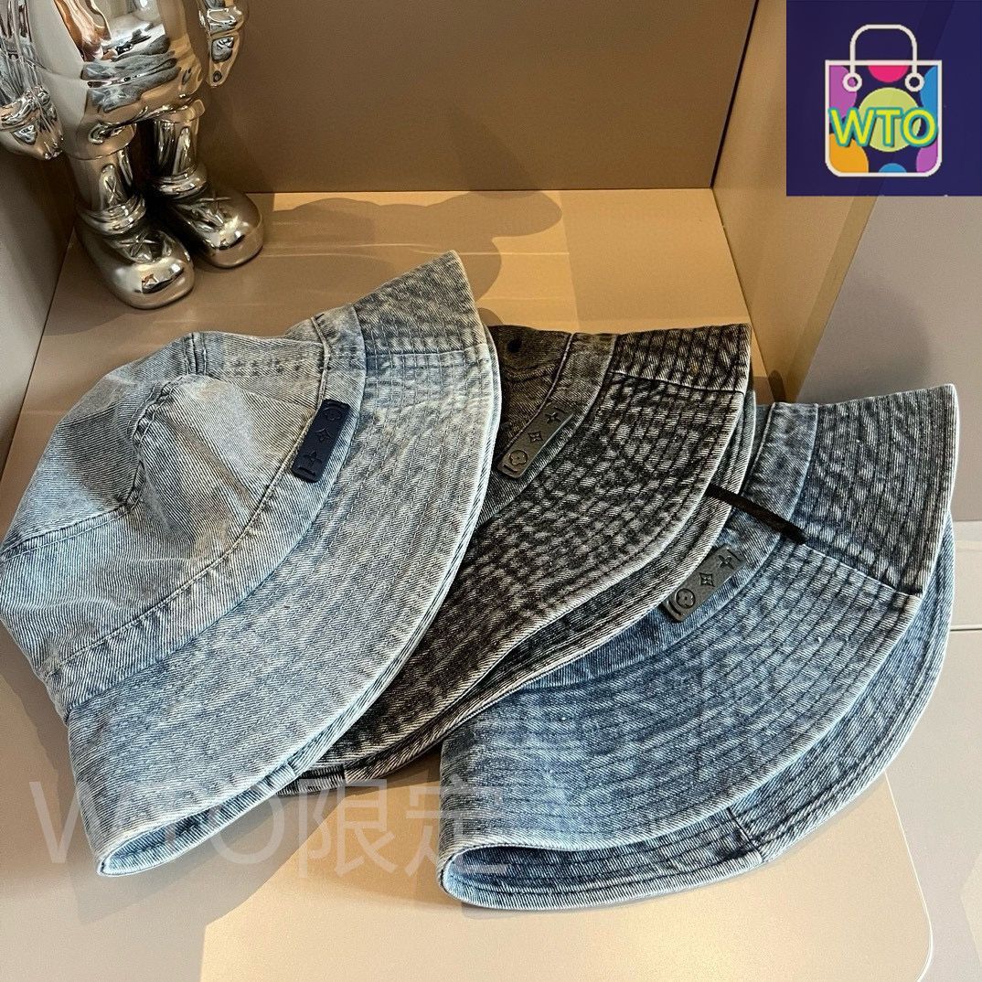 ディオール　デニムハット LV のデニムフィッシャーマンハット -WTO輸入 Dior ディオール 日焼け