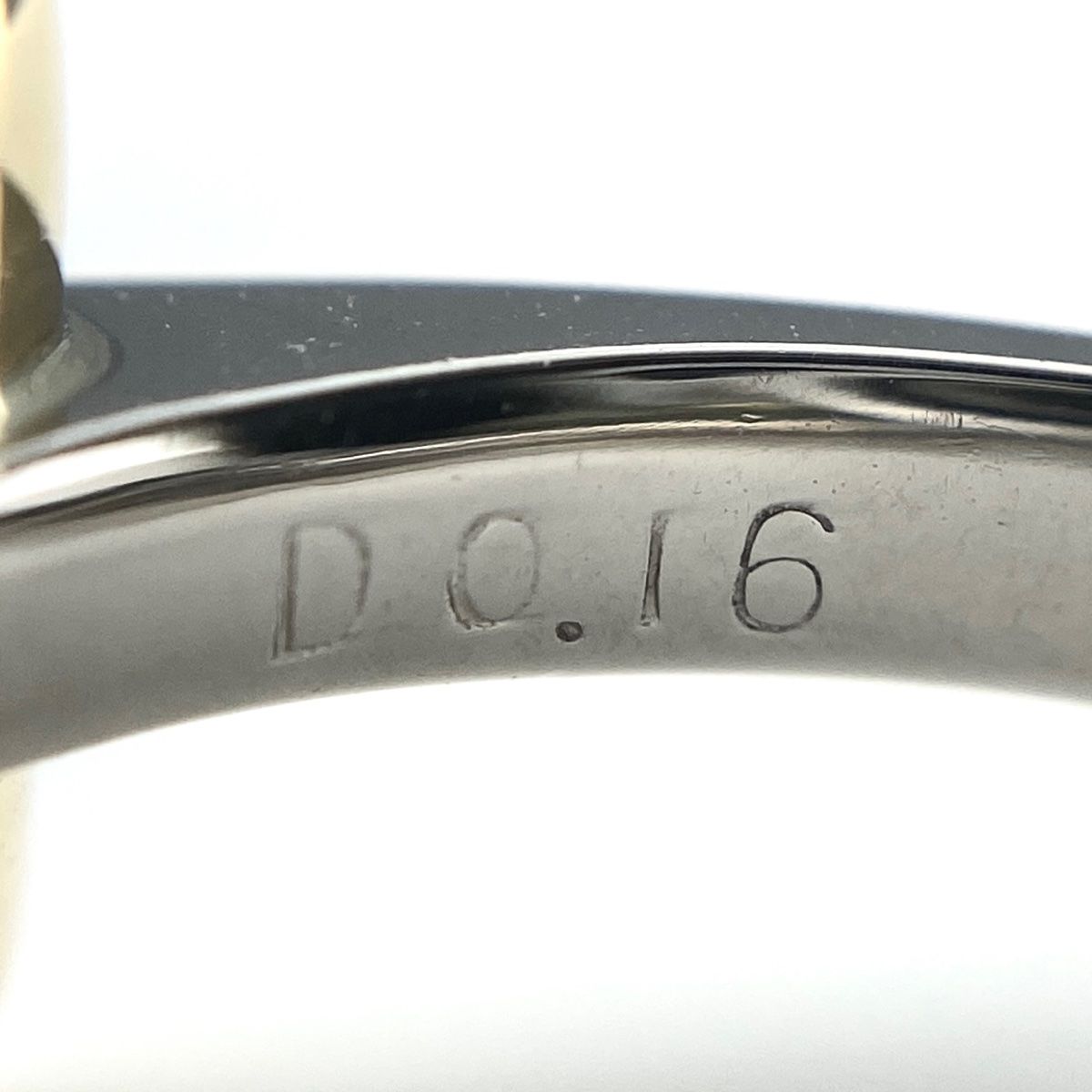 ガーネット デザインリング プラチナ K18 イエローゴールド 指輪 