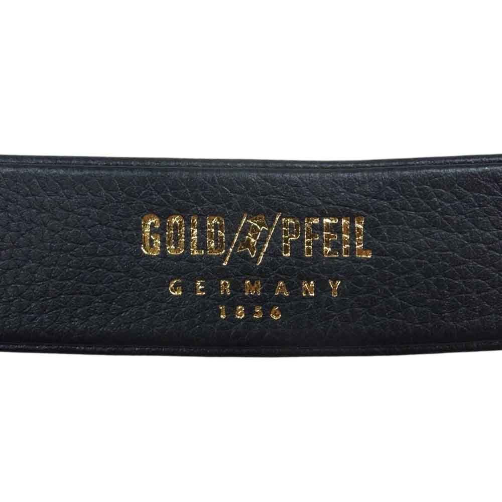 GOLDPFEIL ゴールドファイル　ブラック レザー ベルト GOLD PFEIL ゴールドファイル ベルト メンズ 本革 LEATHER BELT