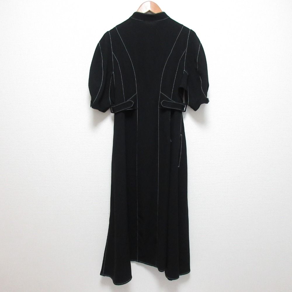24SS AKIKO AOKI アキコアオキ ママー ドレス ワンピース AA24SS-D04 サイズF ブラック レディース 古着