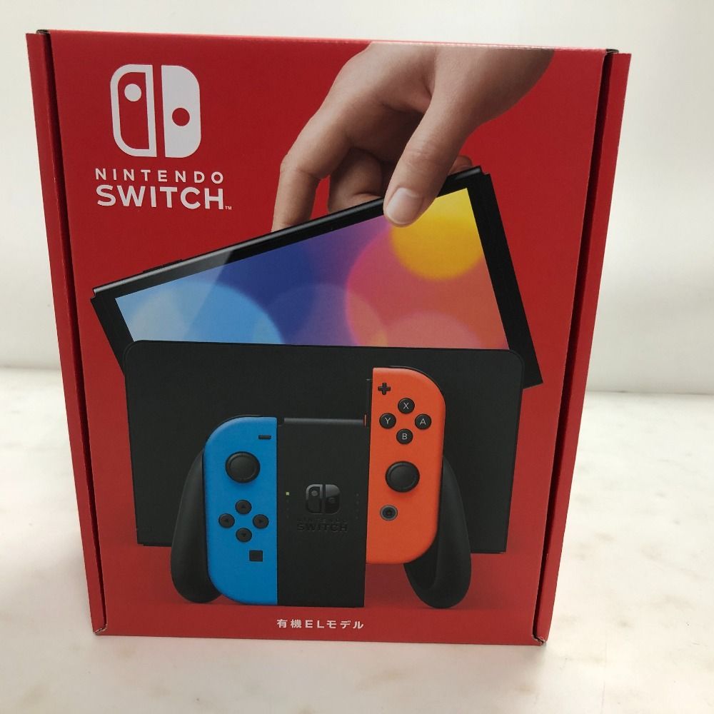 02w00672 Nintendo Switch本体 有機ELモデル Joy-Con(L) ネオンブルー