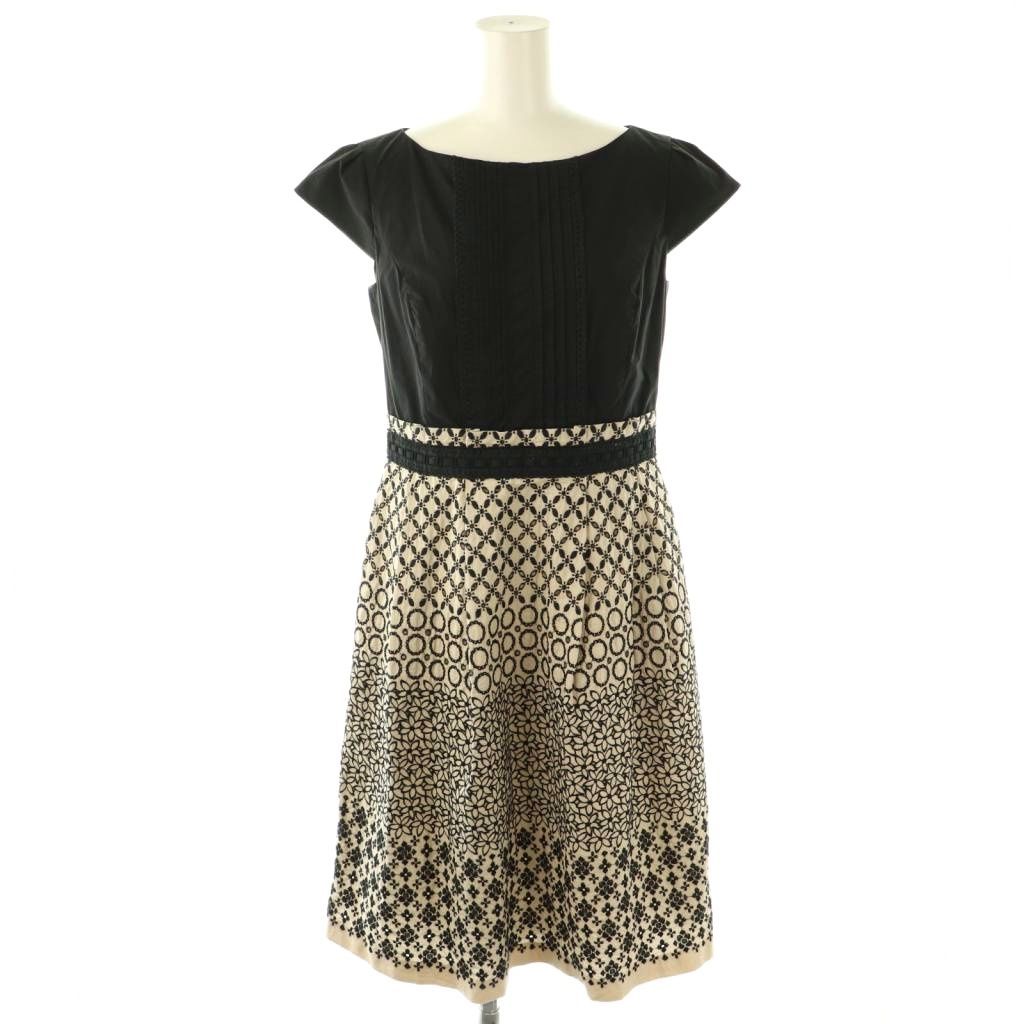 【美品】TOCCA トッカ 総刺繍レースタッチワンピースフレンチスリーブ 日本製 中古・古着通販】TOCCA (トッカ) フラワー刺繍ワンピース