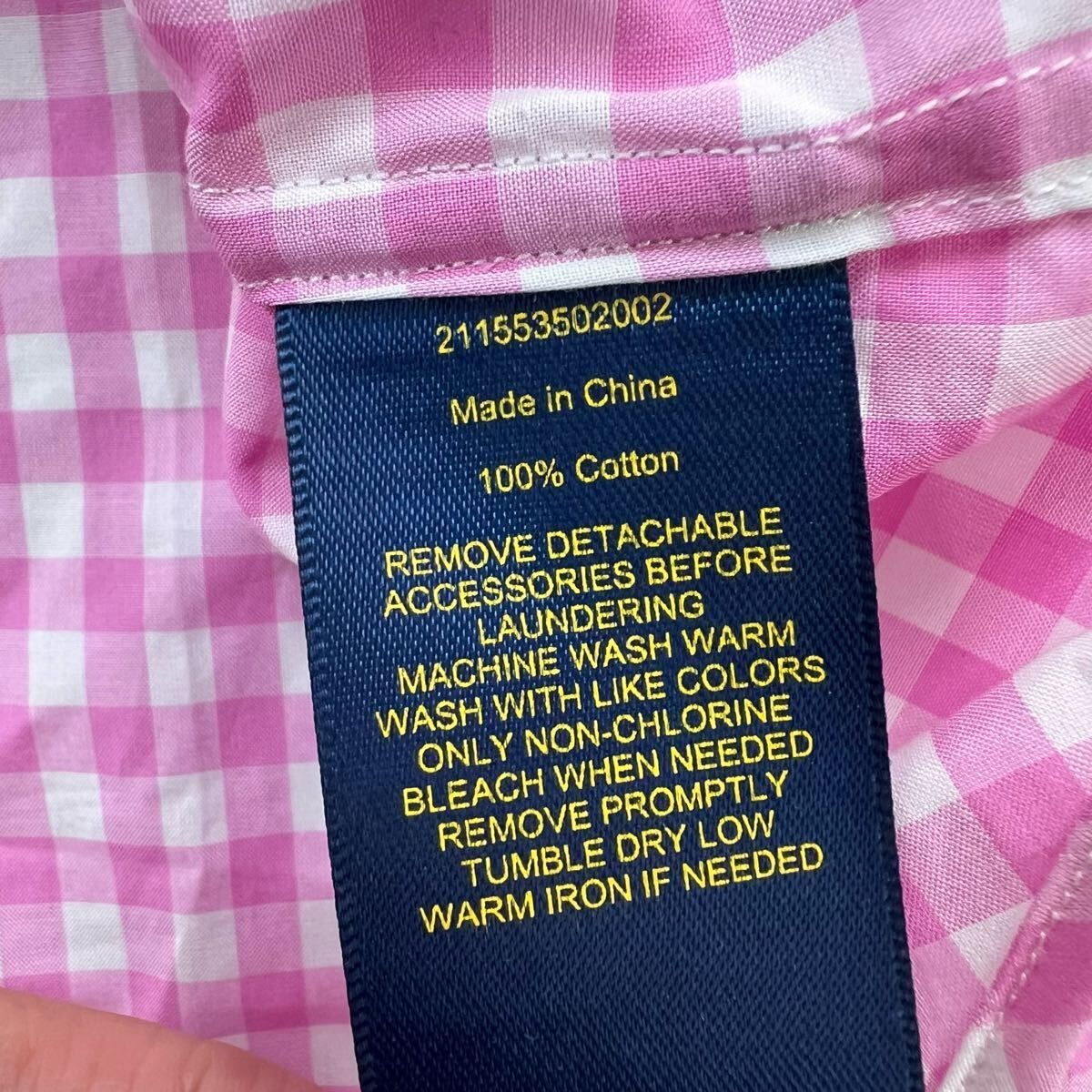 POLO RALPH LAUREN ポロ ラルフローレン ピンク ギンガム