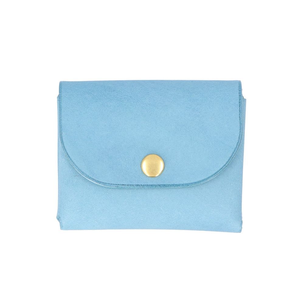 ☆ スカイブルー ☆ ITALIAN MAINE Seamless ミニウォレット 財布 ミニウォレット 革 ミニ財布 サイフ さいふ ウォレット  小銭入れ 革財布 本革 牛革 レザー ミニウォレットブランド コインケース おしゃれ レディース メンズ - メルカリ