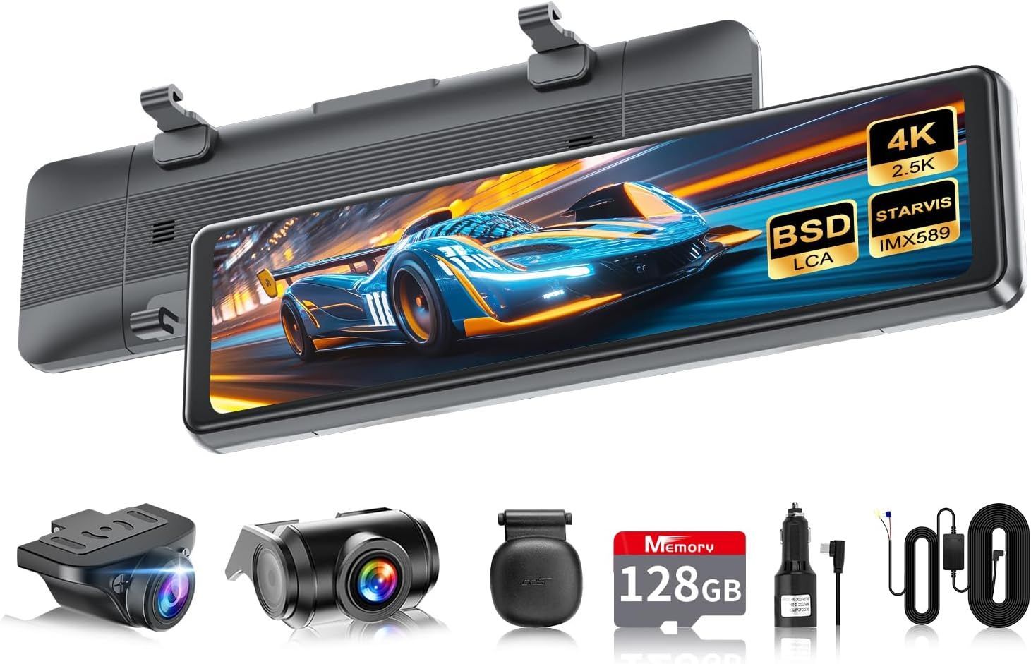 新品❗️Changer ドライブレコーダー ミラー型 4K+2.5Kおすすめ 