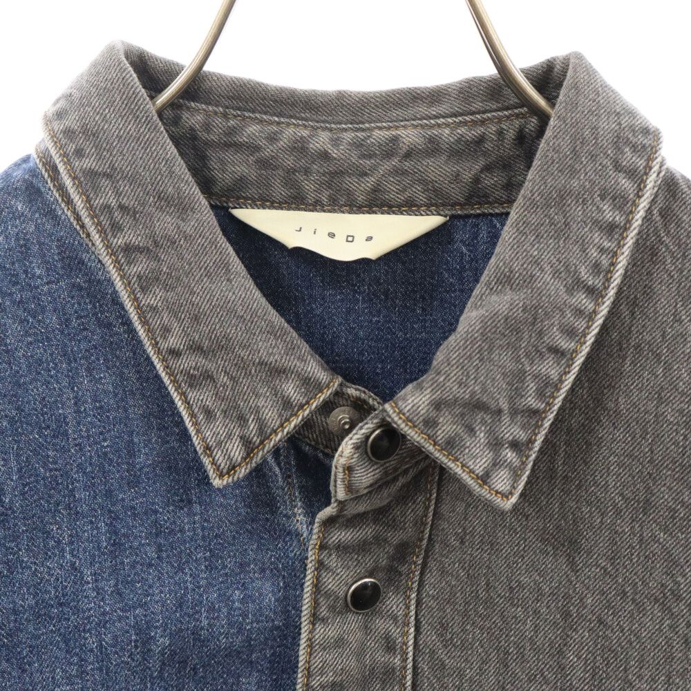 Jieda (ジエダ) 19AW SWITCHING DENIM SHIRT スイッチング長袖デニムシャツ インディゴ jie-19AW-SH05 -  メルカリ