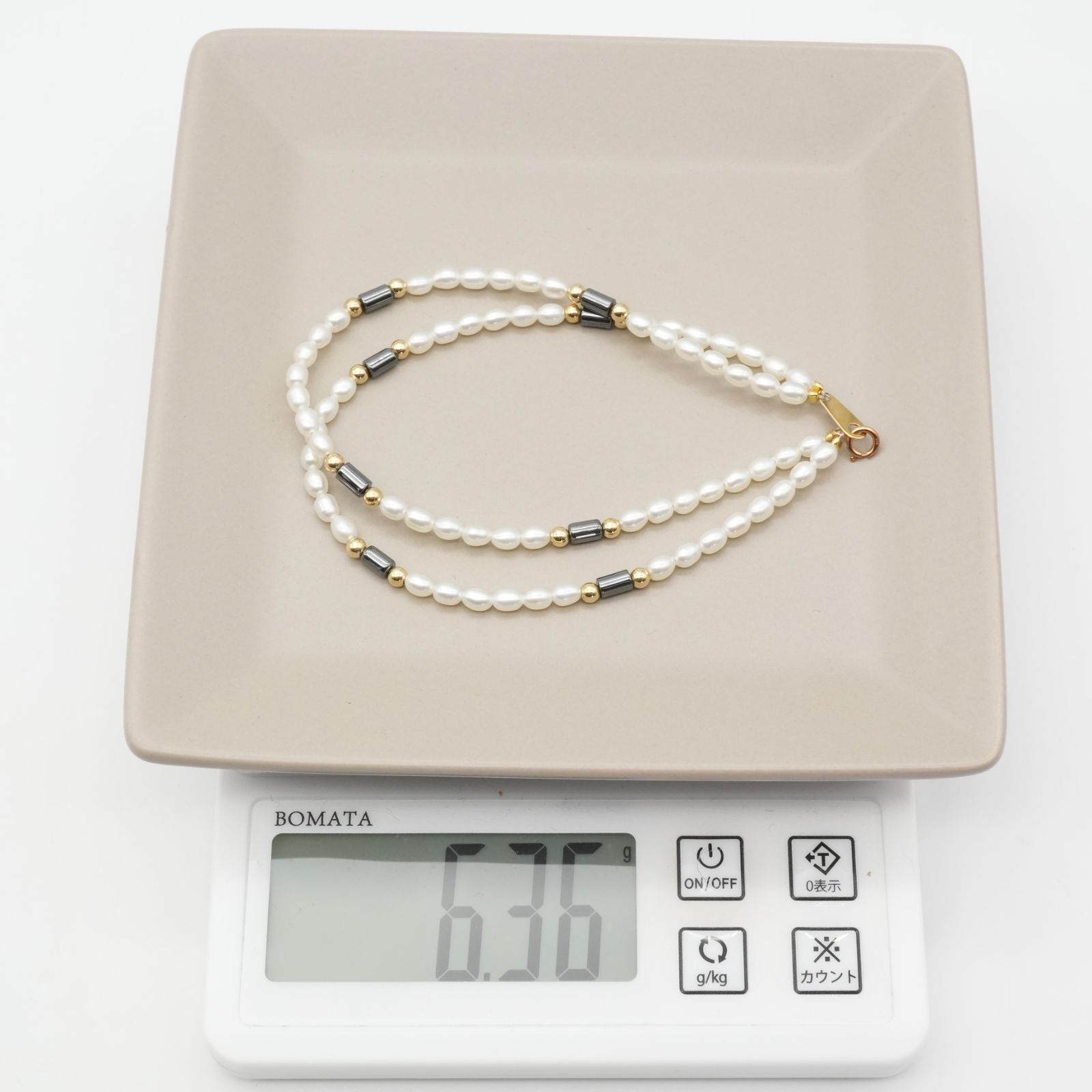 【美品】ミキモト2連ブレスレット17cm シルバー 美品】ミキモト2連ブレスレット17cm シルバー