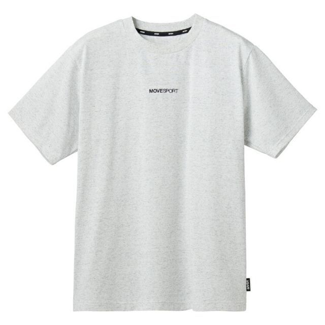 DESCENTE デサント S.F.TECH サークルロゴ ショートスリーブシャツ ホワイト杢 Oサイズ DMMVJA57 WHM | スポーツ 服 衣類 機能性 ショートスリーブ トップス 半袖 シャツ ストレッチ性 素材 ロゴ 高反