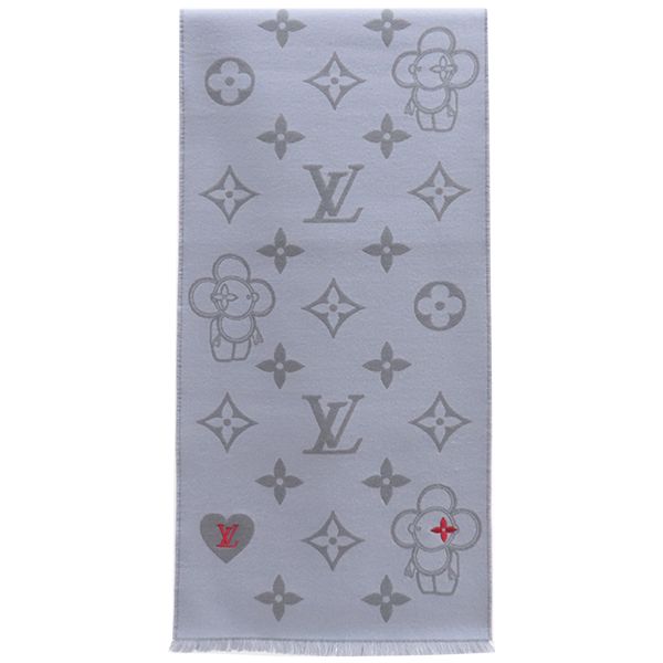 ルイヴィトン LOUIS VUITTON マフラー ヴィヴィエンヌ CVD ウール  