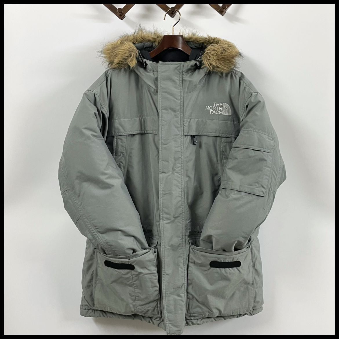 THE NORTH FACE ノースフェイス マクマードパーカ グレー 美品