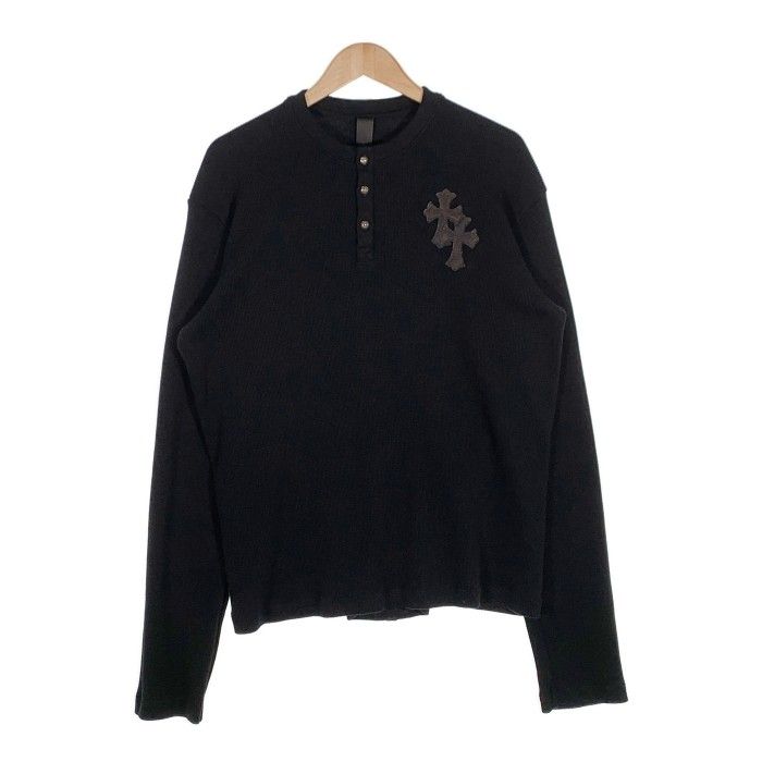 Chrome Hearts クロムハーツ CROSS BUTTON THERMAL HENLY L/S クロス