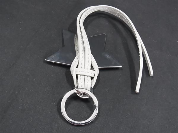 【ミラー付き♪】DIOR スター ミラー付き キーホルダー □新品□未使用□ ChristianDior ディオール レザー スター 星