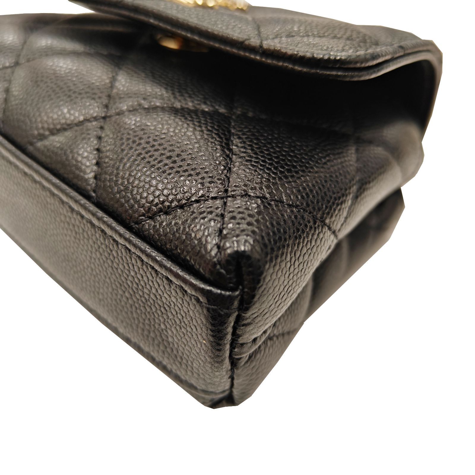 中古】CHANEL シャネル マトラッセ トップハンドルフラップバッグ 