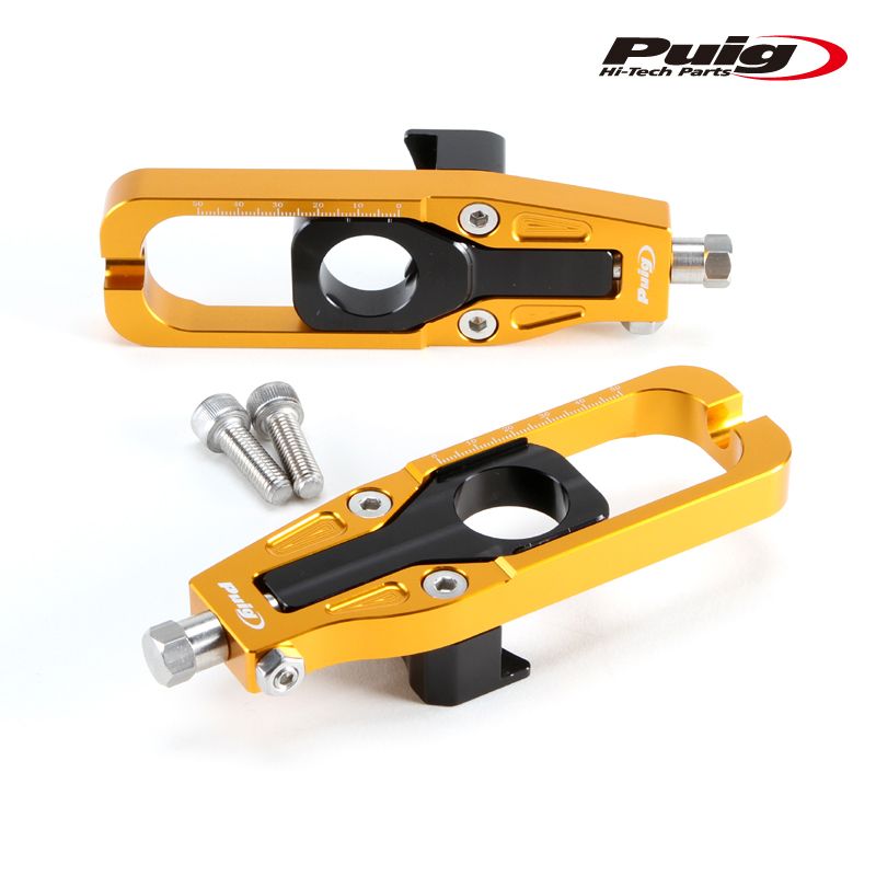 Puig 20689O CHAIN TENSIONER GOLD Kawasaki ZX-6R 636 13-17 プーチ チェーン テンショナー