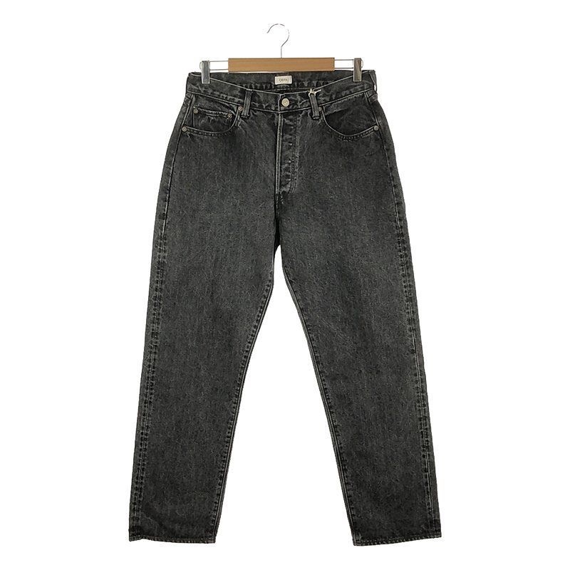 CIOTA / シオタ | ブラック スビンコットン 13.5oz ストレートデニムパンツ | 32 | メンズ