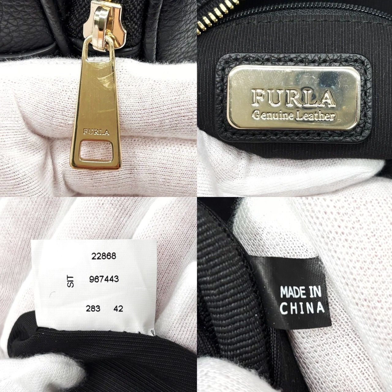 良品】 FURLA フルラ リュックサック バックパック ハンドバッグ 