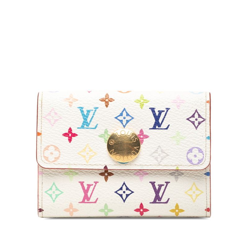 ルイ ヴィトン モノグラム マルチ ポルトモネ コージー M60006 ブロン ホワイト PVC レディース LOUIS VUITTON 1-0237893