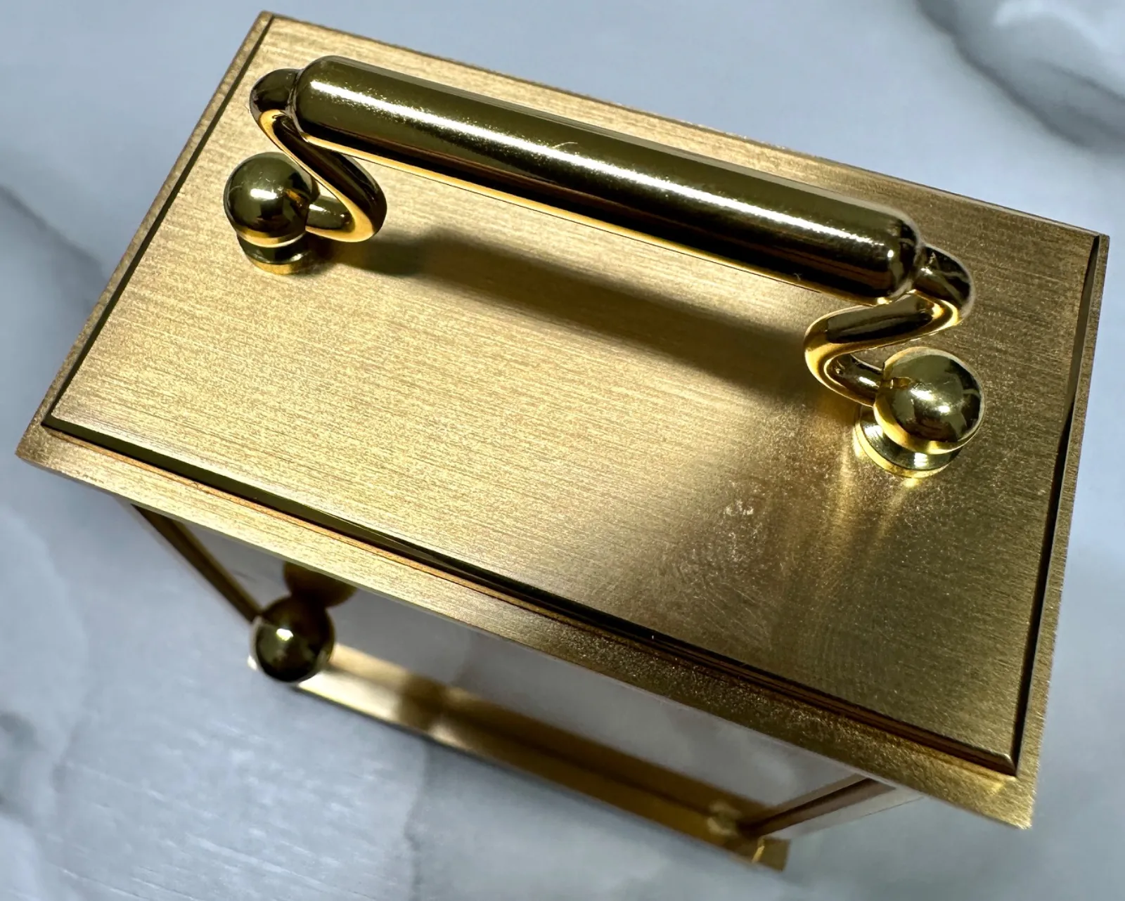 ティファニー Tiffany & Co. 置時計 ボックス付き 純正ブルーBOX付き！ TIFFANY&Co. ティファニー 置時計 手巻き