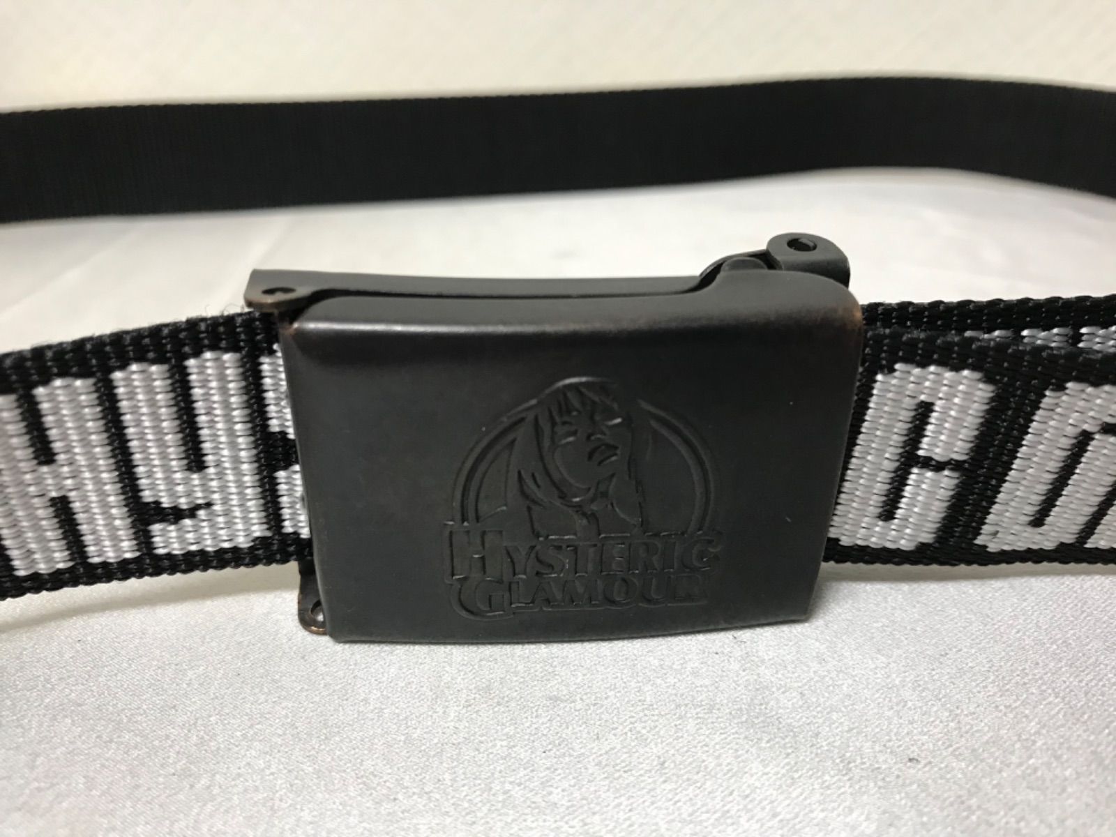HYSTERIC GLAMOUR ロゴ入り ブラックベルト ドクロ Hysteric glamour skull belt - Gem