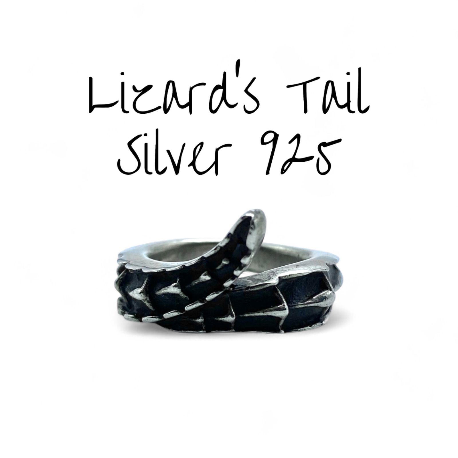 トカゲのしっぽ】リザード Silver 925 刻印 90s Vintage Ring シルバー