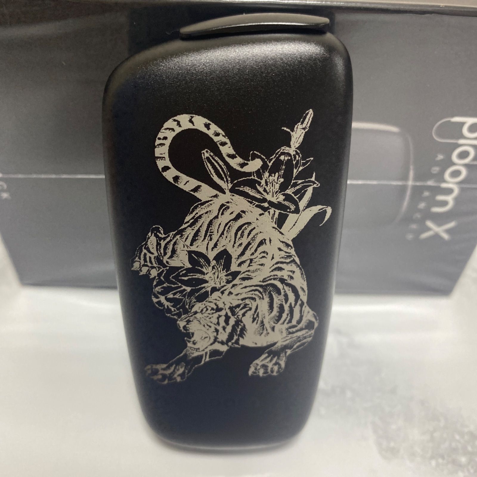 虎 花 デザイン レーザー加工 プルームエックス アドバンスド Ploom X 