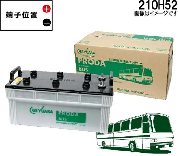 GSユアサ GS YUASA 国産車バッテリー PRODA BUS PBS-210H52