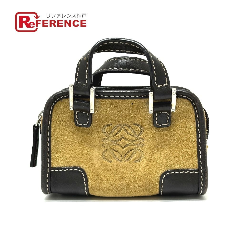 LOEWE ロエベ ハンドバッグ アマソナ36 スエード/レザー レッド