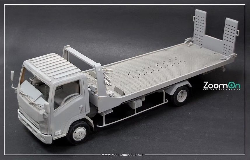 ZoomOn Z060 1|24 いすゞ エルフ フラットベッド 車載 車