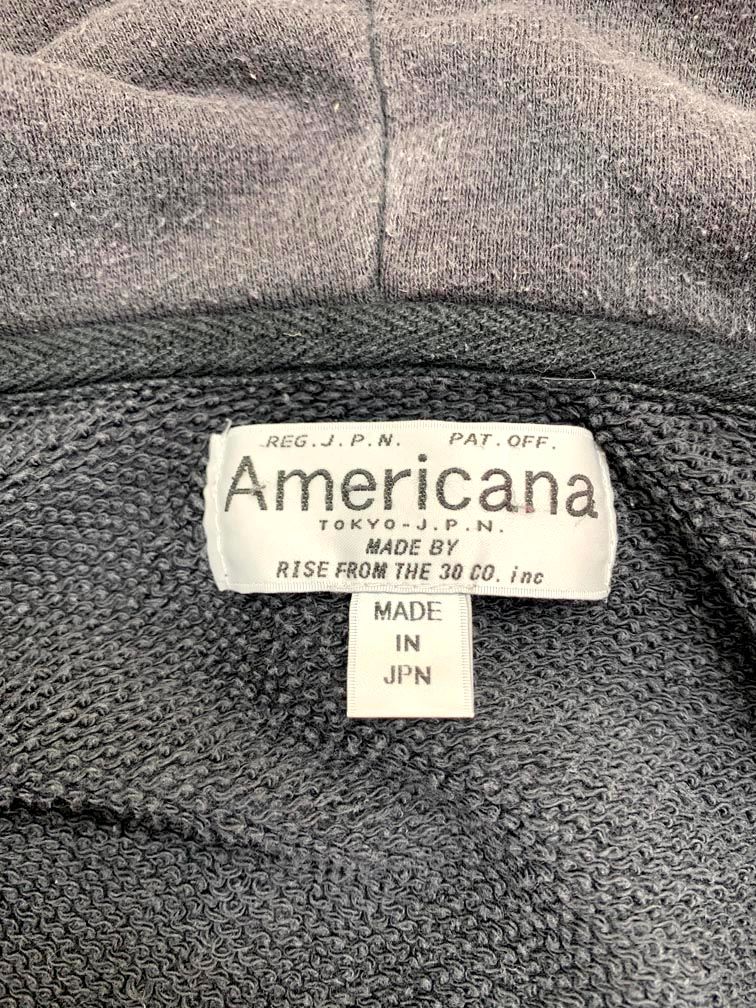 Americana  パーカー Americana アメリカーナ 日本製 ジップアップ パーカー sizeM