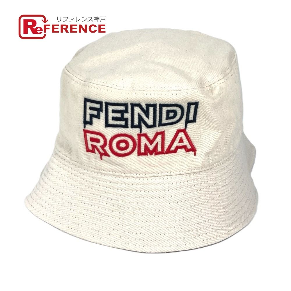 FENDI コットンクロシェハット　白 FENDI フェンディ ハット ロゴ FXQ801 コットン ホワイト - メルカリ