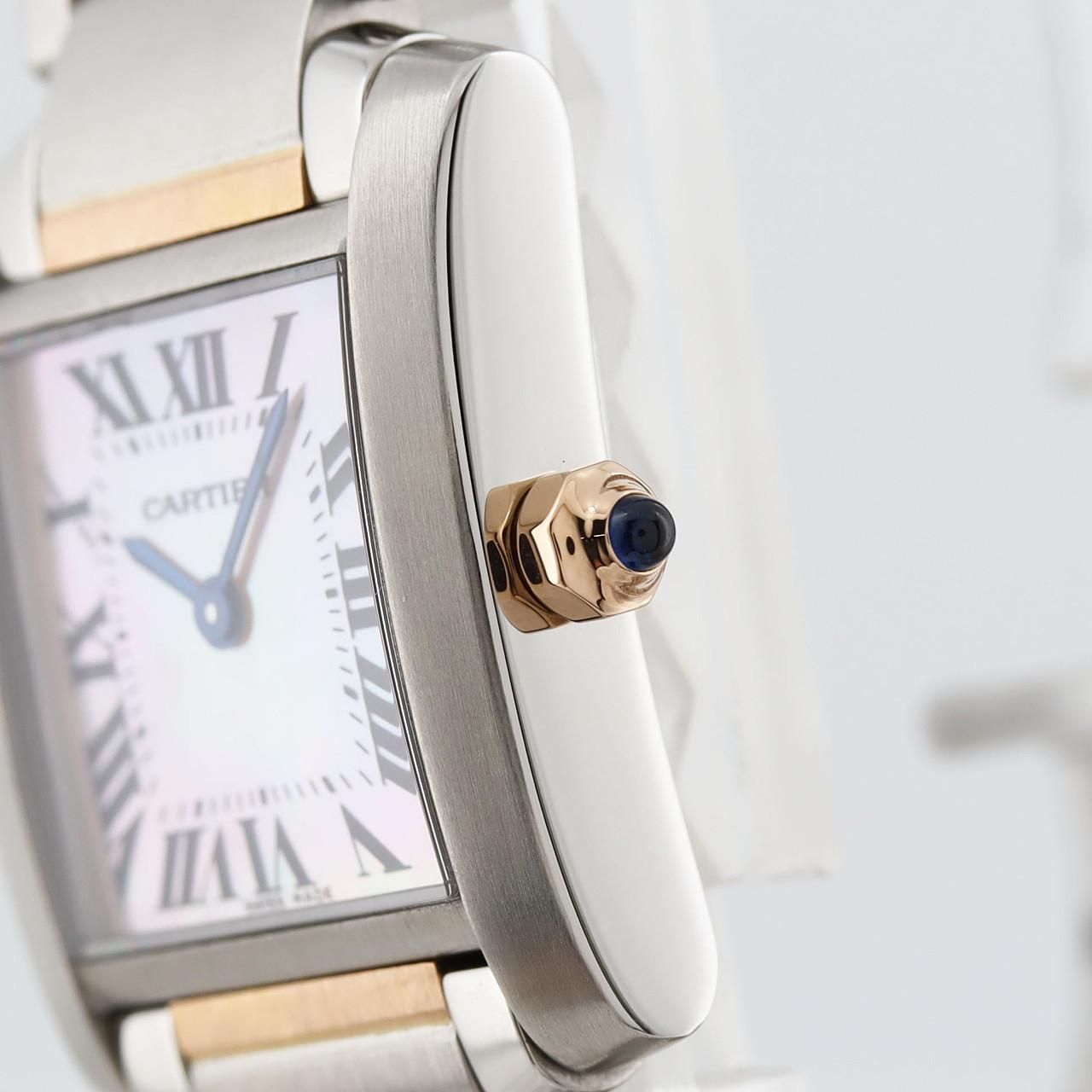 カルティエ タンクフランセーズ SM コンビ ゴールド ステンレス PG×SS
