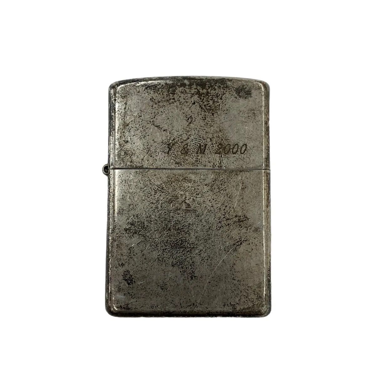 25K355 Zippo ジッポ銀ライター 動作未確認-