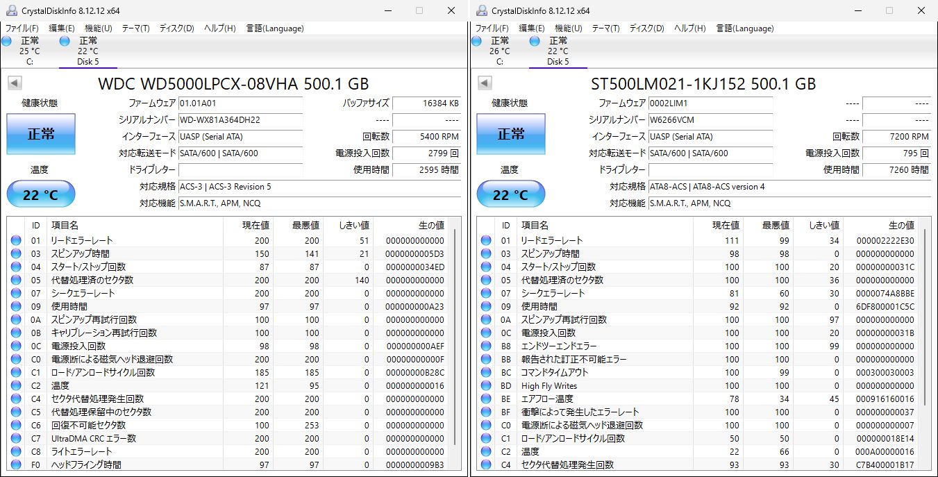 2.5インチHDD 500GB×18枚セット