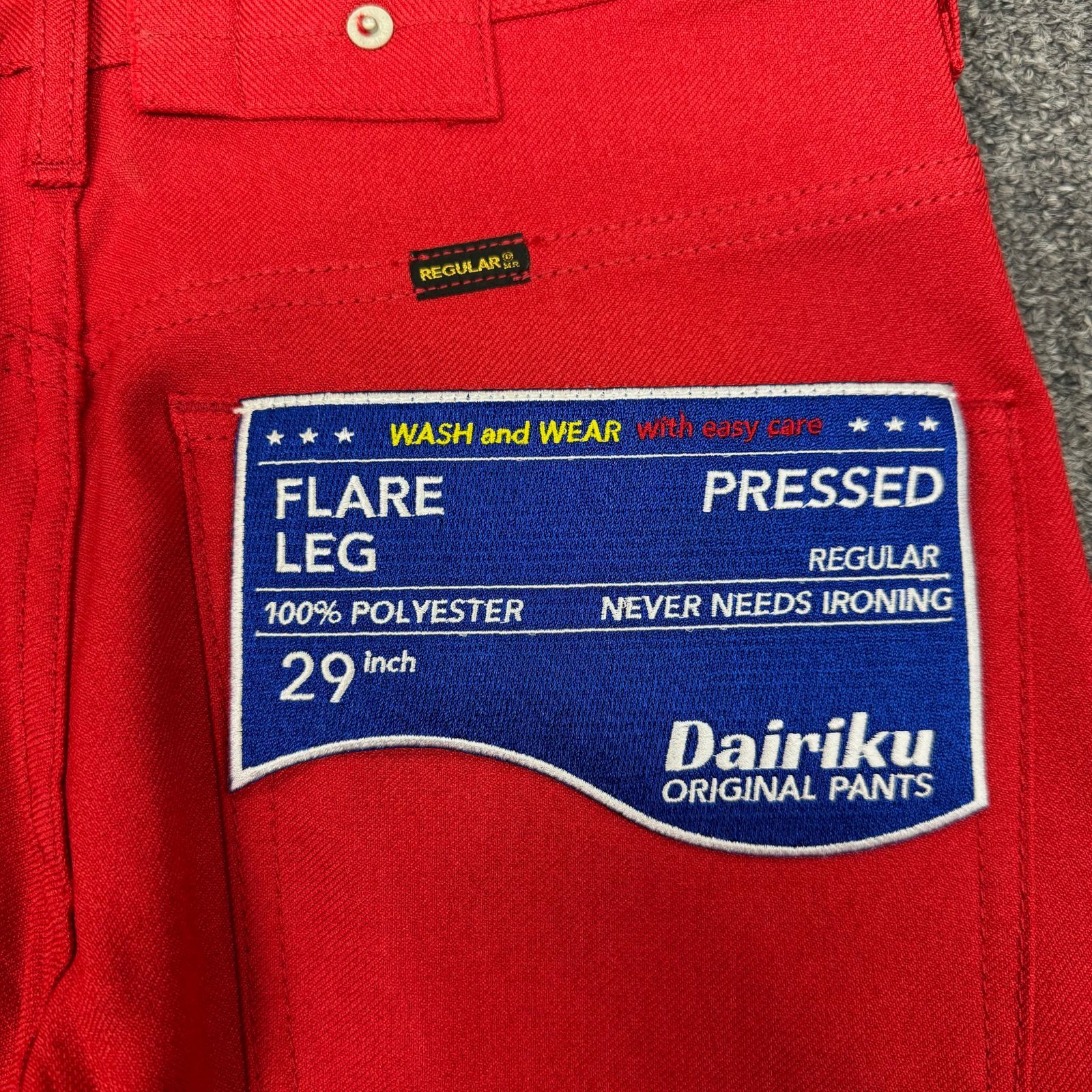 定価34100円 新品 DAIRIKU 22AW FLARE PRESSED PANTS フレア