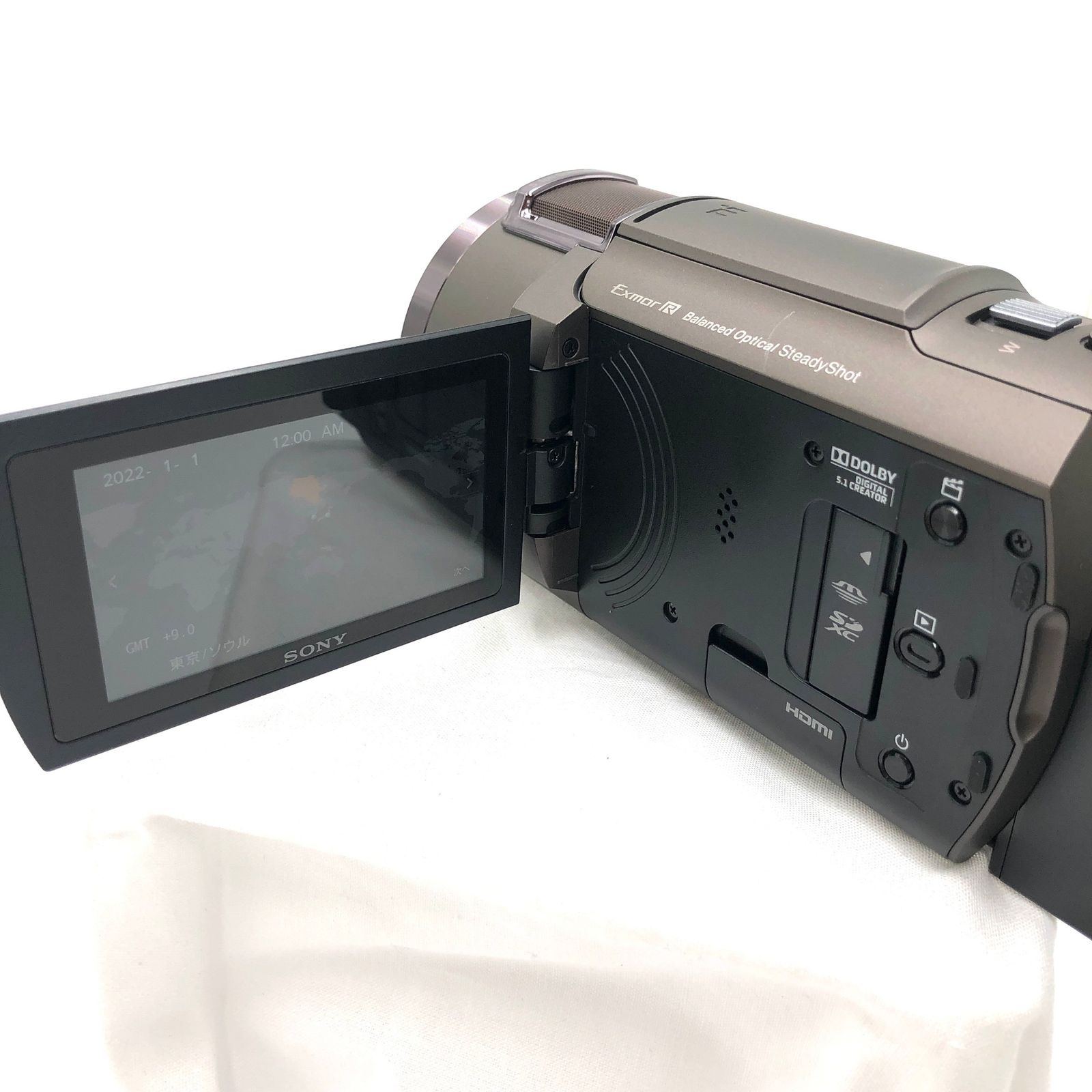 SONY(ソニー) 4K ビデオカメラ Handycam FDR-AX45A(2022年モデル) ブロンズブラウン 内蔵メモリー64GB  光学ズーム20倍 空間光学手ブレ補正 FDR-AX45A TI - メルカリ